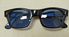 Vintage Cutler and Gross BLACK Sunglasses 0466 Hand Made Col. B UNISEX  S/M  