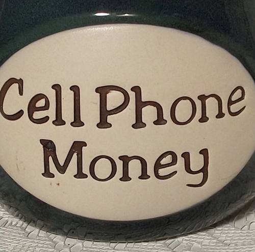 Ceramic Cell Phone Money Fund Jar Bank Change Savings Trinkets Container tblxr1 - Picture 6 of 12