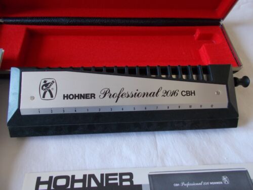 HOHNER PROFESSIONAL CBH2016 CHROMATIC HARMONICA 1973 MNIB - Picture 2 of 9