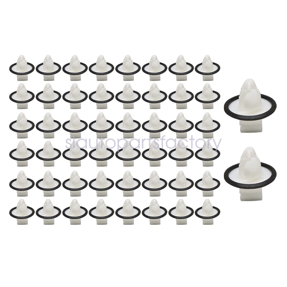 50Pcs For Mercedes-Benz Sprinter 3500XD 2021 White Center Molding Clip - Image 2 of 4