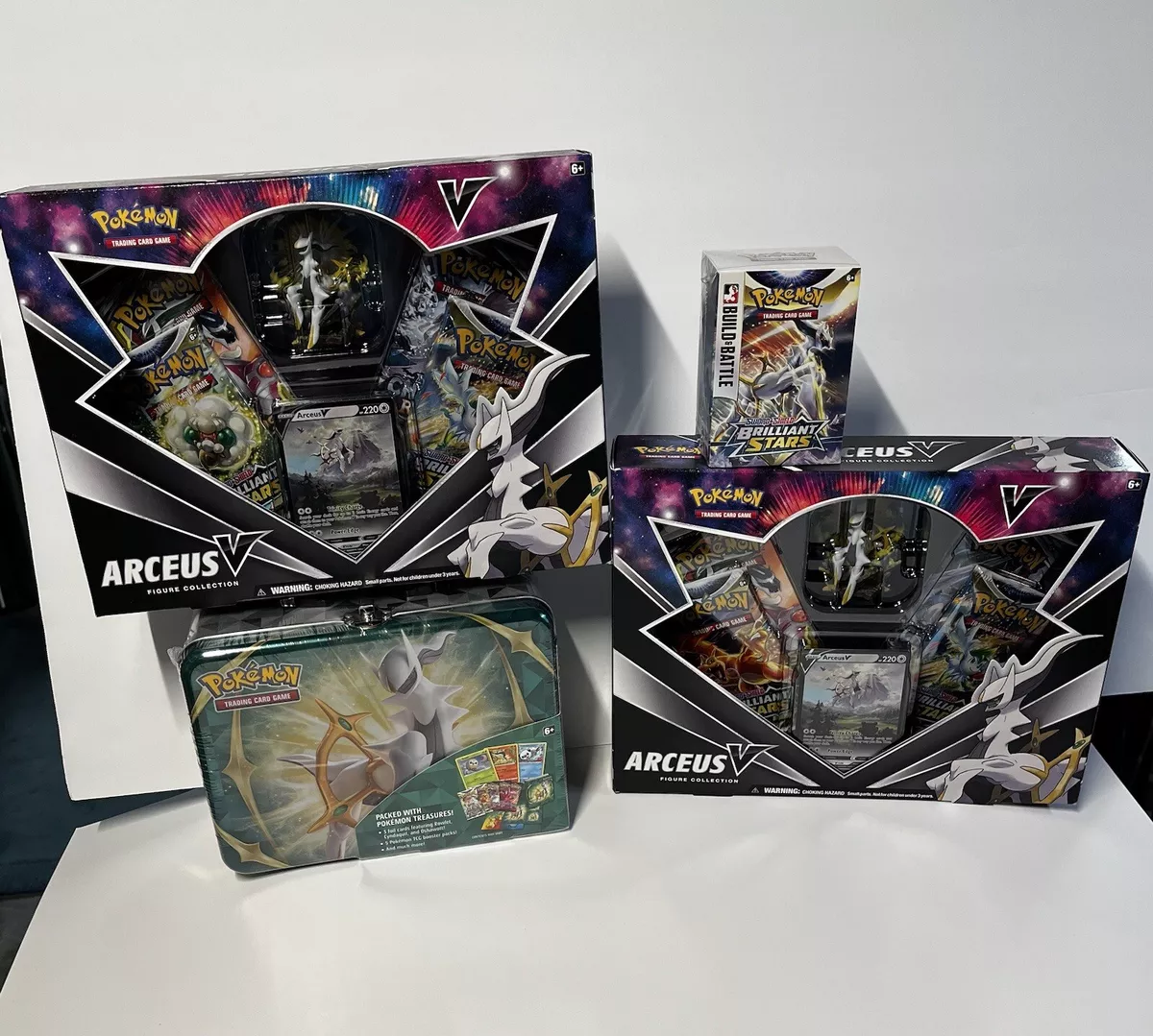  Pokemon TCG: Arceus V Figure Collection Box : Toys & Games