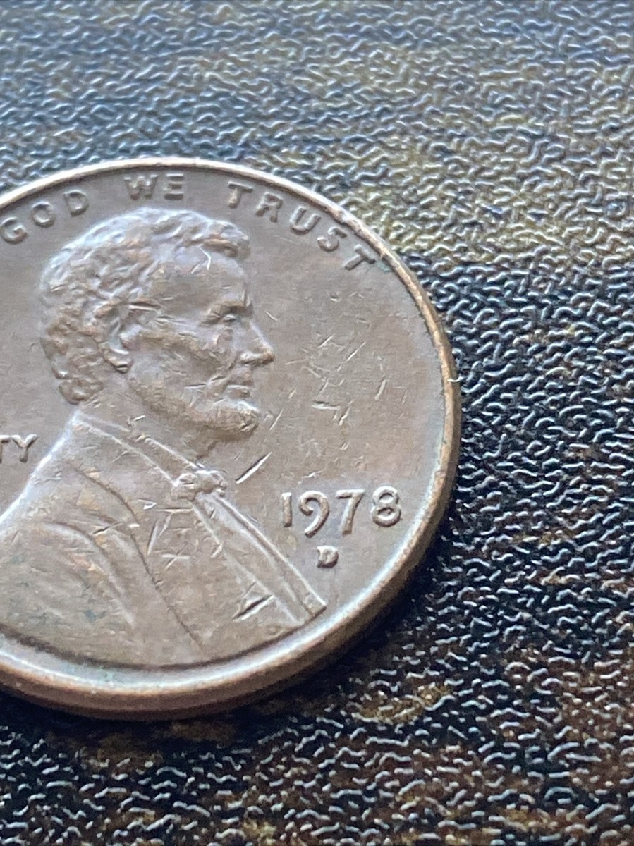 1978 D Lincoln Cent Penny Actual Coin Variety DDO Error