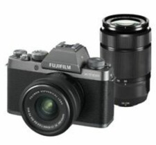 USED Fujifilm X-T100 15-45mm  50-230mm II Dark Silver FREESHIPPING