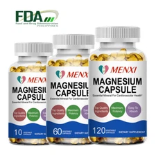 MENXI Magnesium Glycinate 500mg 10/60/120Caps Memory / Cognition / Sleep / Relax