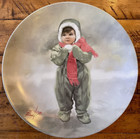 Vtg 1984 collector plate "Winter Angel" by Donald Zolan, Pemberton Oakes — photo 1