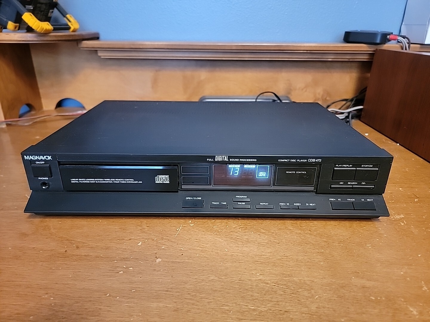 Magnavox CDB 472 Compact Disc CD Player Reads Disc Then Says Error eBay