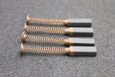 PROGRESS 4x Kleinkohlebürste 33 9x6x31mm (t x a x r) mit Kabel, Feder und Teller