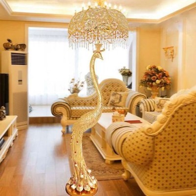 gold led floor lamp