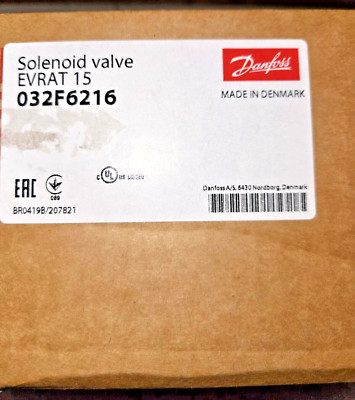 1PC- Danfoss 032F6216 Solenoid Valve EVRAT 15 Flange Valve Single- NEW