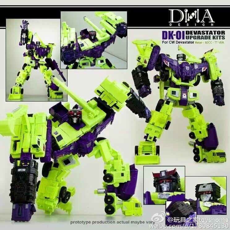 New DNA Design DK-01 UPGRADE KITS For DEVASTATOR in stock