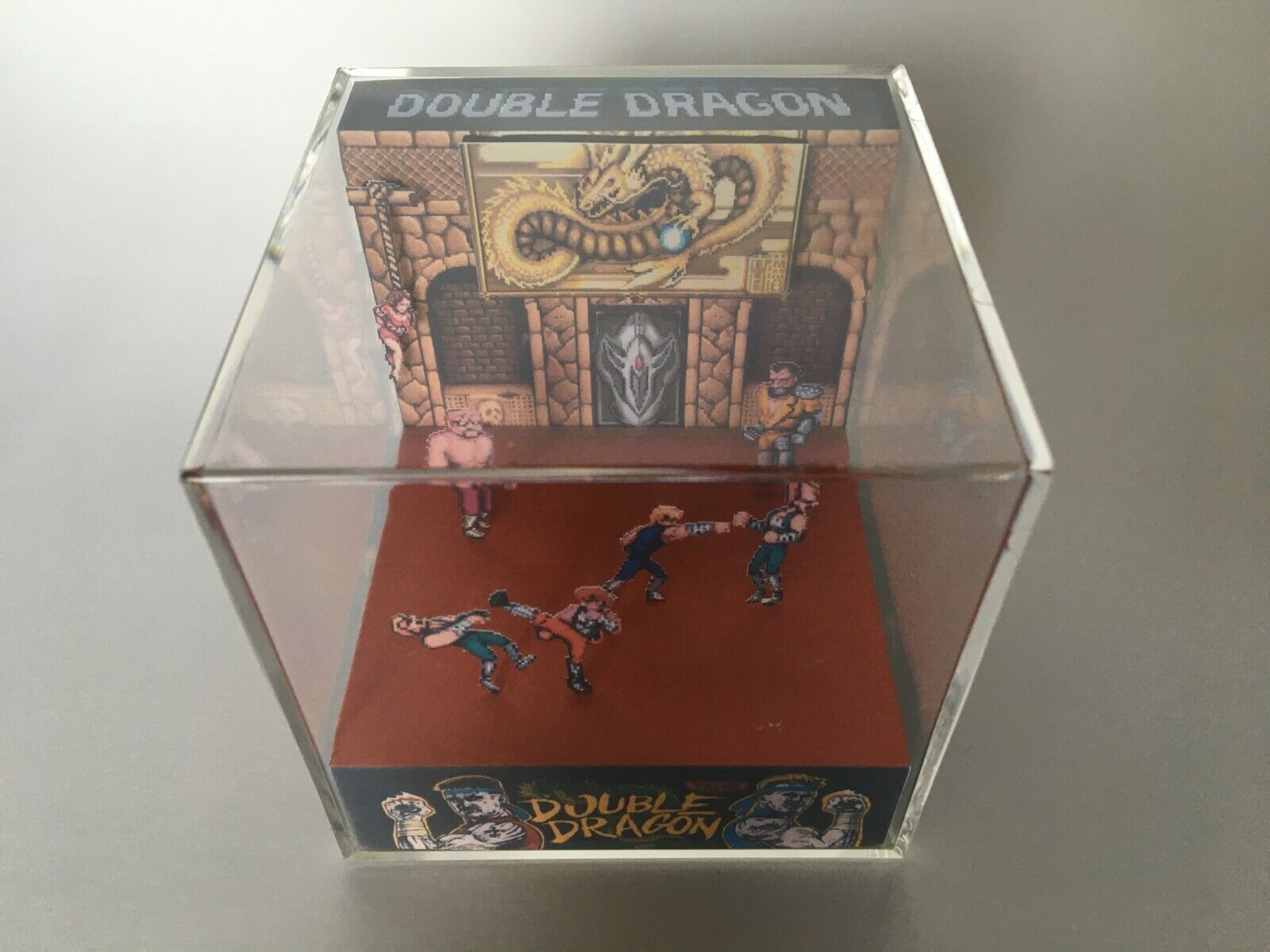 Double Dragon 1/12 Scale Arcade Cabinet Miniature Dollhouse 