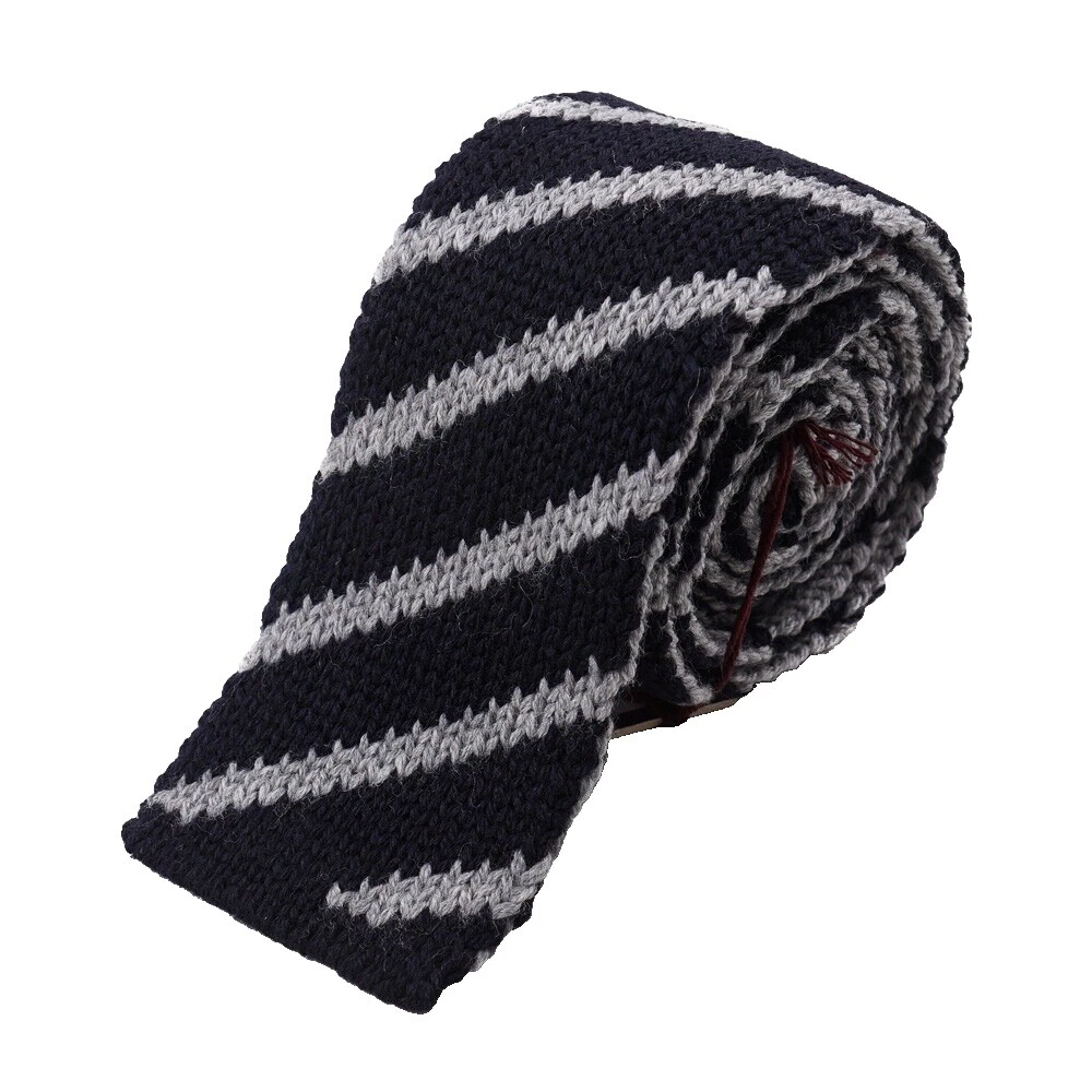 Striped 100% Wool Ties for Men