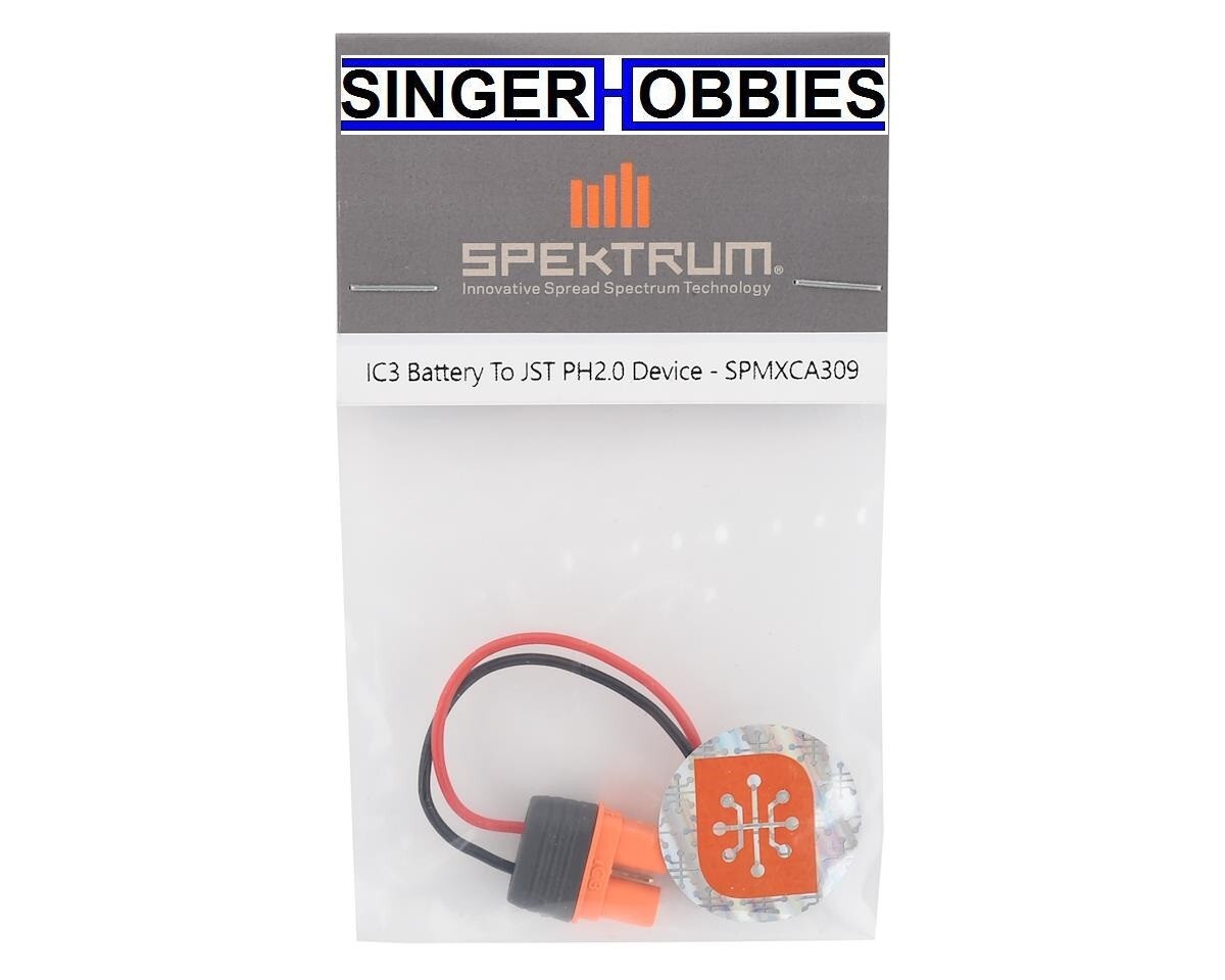 Spektrum SPMXCA309 IC3 Device to JST PH2.0 Device HH | eBay