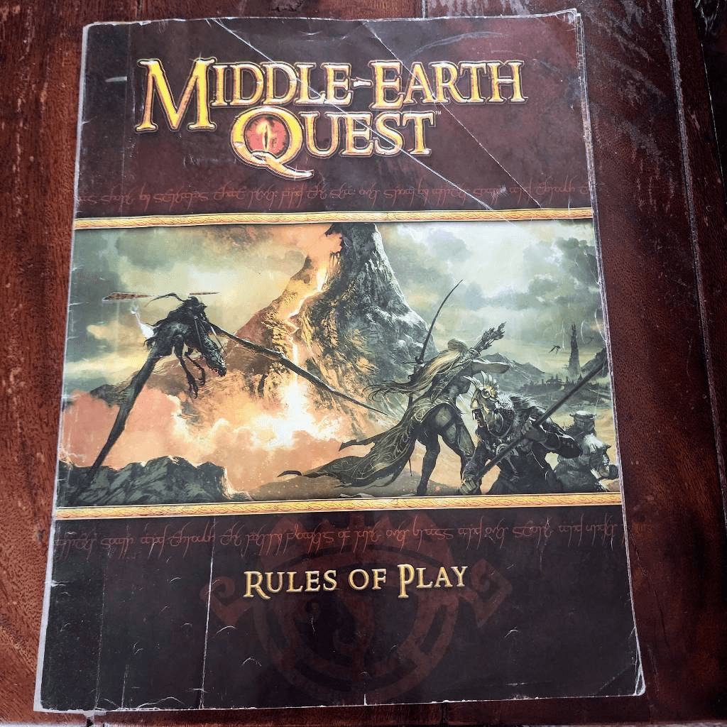 Lord of the Rings Middle-Earth Quest board game partially