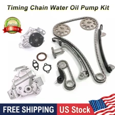 Timing Chain Water Oil Pump Kit Set For Toyota RAV4 For Camry Corolla 2.4L 01-10