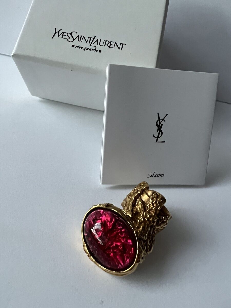 Yves Saint Laurent YSL Arty Love Ring Gold size 5 | eBay Yves Saint Laurent YSL Arty Love Ring Gold size 5 | eBay