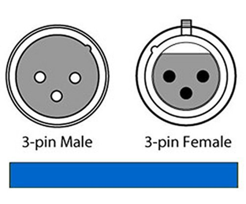 DMX Cable 5PCS 6.5Ft /2M Long XLR DMX 512 Cable DMX 3Pin True Male to Female for - Picture 3 of 12