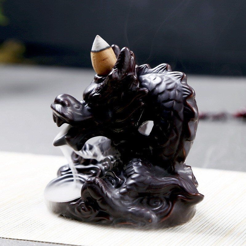 Stylish Incense Burner Waterfall Backflow Cone Incenses Decor Teahouse