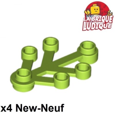 LEGO 4x Blume Blatt Plant Leaves 4x3 Zitronengrün lime 2423 NEU