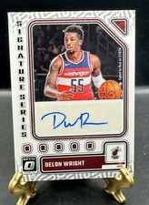 2023-24 Donruss Optic Delon Wright Signature Series Auto #SS-WGT Wizards