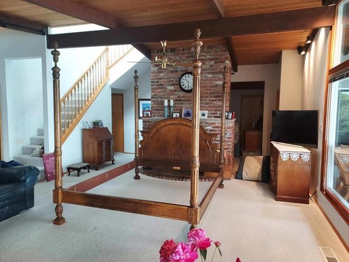 EXQUISITE BAKER VINTAGE FOUR POSTER KING BED FRAME - Picture 1 of 11