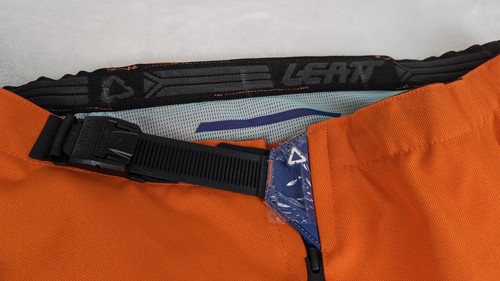 Leatt Pants Moto GPX 4.5 Capetown Orange Blue Size XXL 38" Waist NEW - Picture 5 of 15
