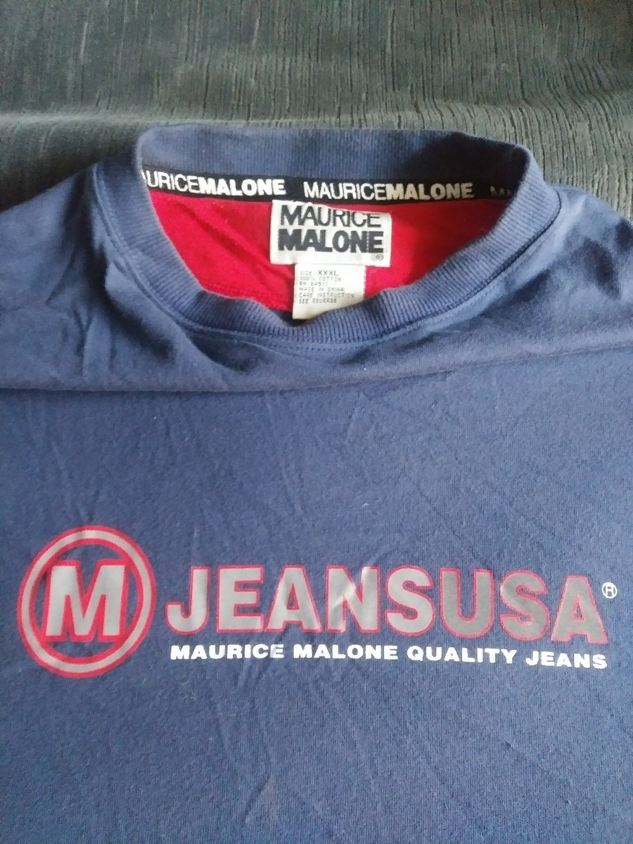 Vintage 90's Maurice M. Malone Reflective Print Hip Hop Shop T
