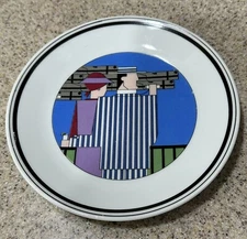 Philippe Deshoulieres Porcelain Lourioux Edition Canape Plate Made in France EUC