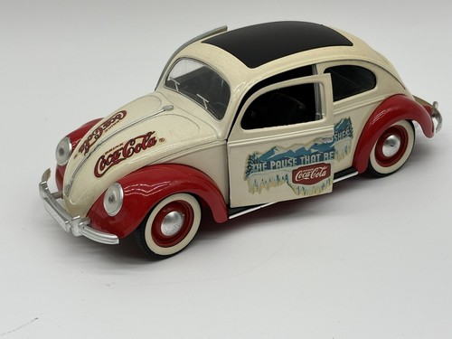 Solido Coca Cola VW Volkswagen Coccinelle 1958 Diecast Bug Car Coke 1:18 #9511