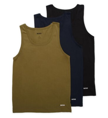 Boss Hugo Boss 0517863 100% Cotton Classic Fit Tanks - 3 Pack