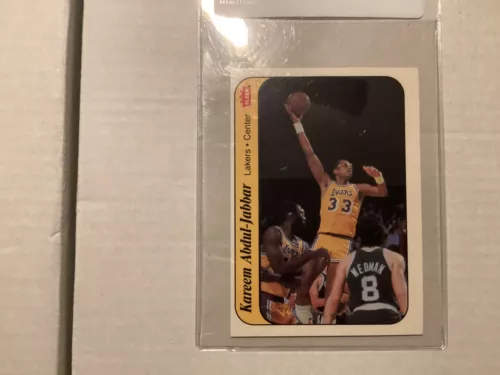 1986-87 Fleer - Stickers Kareem Abdul-Jabbar #1 (Pack fresh/ Ready to Grade)