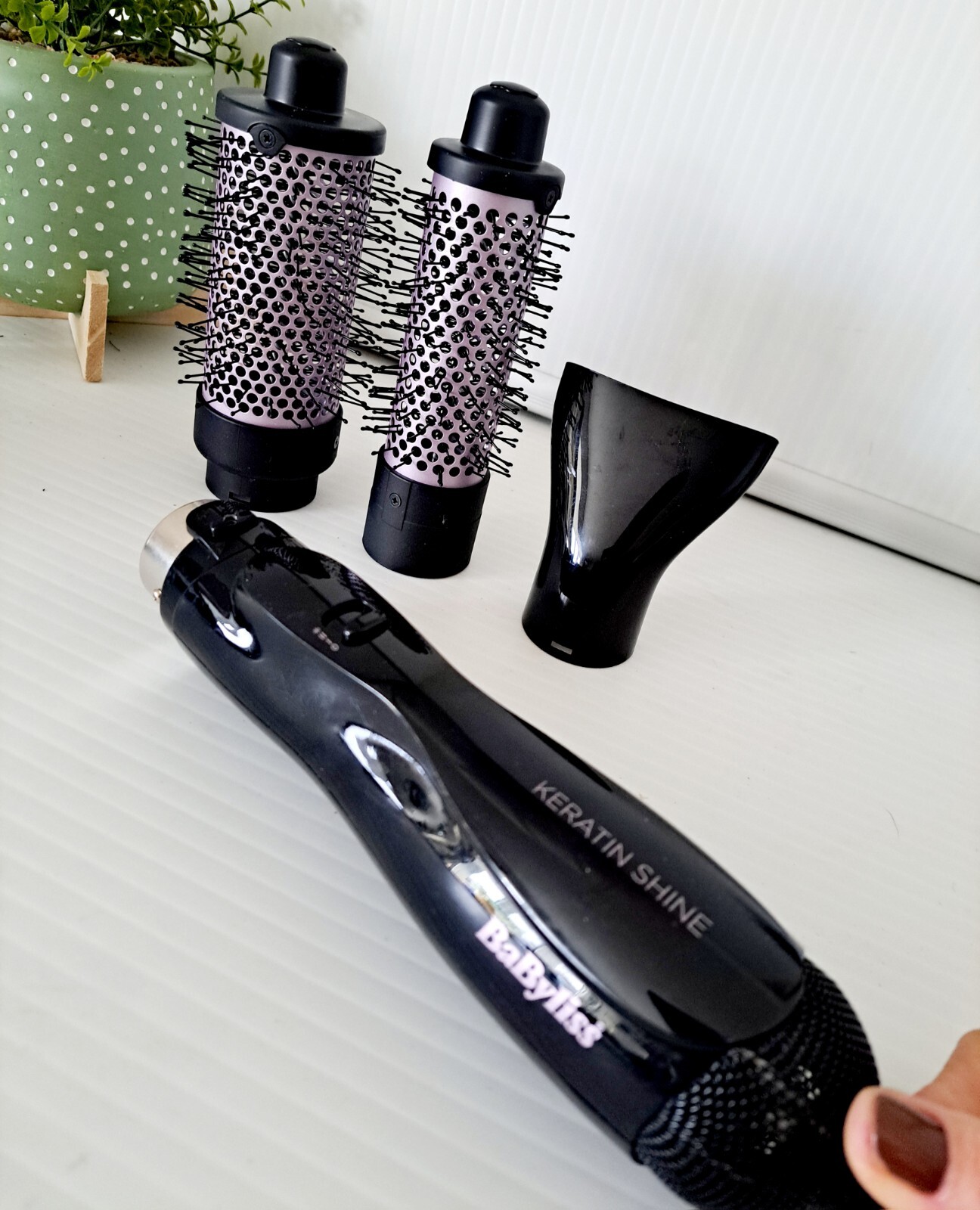BABYLISS Keratin Shine Volume Hot Air Styler Multi Tool 2 Barrel