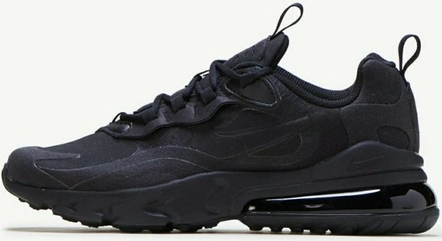 Size 7y Youth Unisex Nike Air Max 270 React All Black for sale online | eBay
