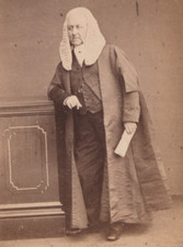 Victorian CDV Photo Richard Bethell 1st Baron Westbury Lord Chancellor Britain
