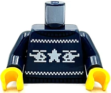 Lego New Dark Blue Minifig Torso Knit Fair Isle Holiday Christmas Sweater Xmas