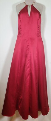 SCOTT MCCLINTOCK 90s VINTAGE DRESS NECKLACE DESIGN DRESS RED SIZE 10 | eBay
