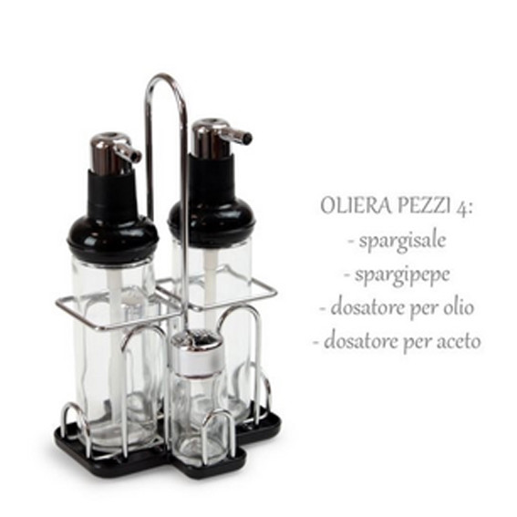 Recensione Set MONTINI 4 Pezzi | Menage Industrial Acciaio Inox