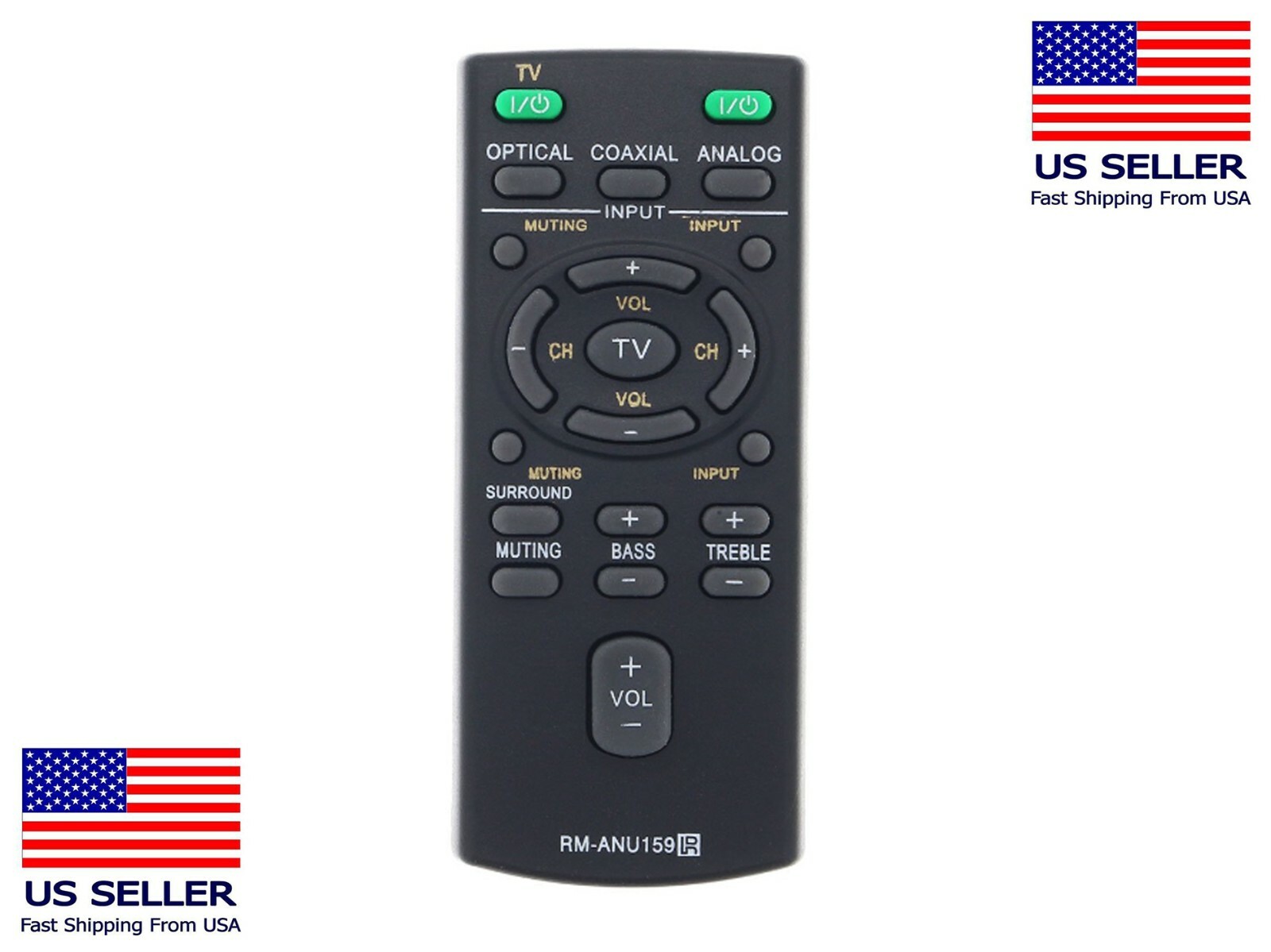 New Replaced RM-ANU159 Remote For Sony Sound Bar SA-CT60 SS-WCT60 HT-CT60 /C