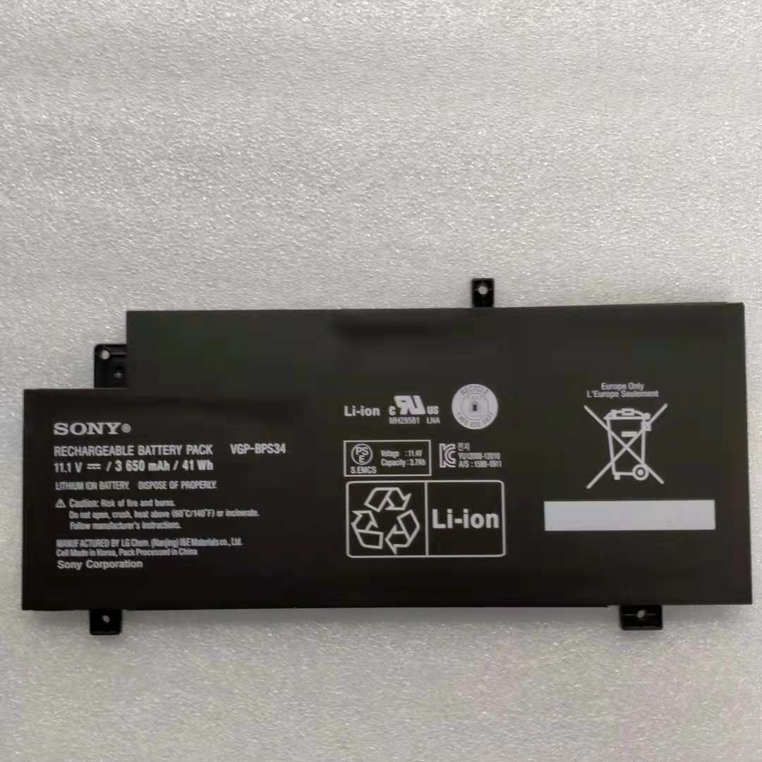 【純正】SONY VAIO リチャージャブルバッテリーパック／VGP-BPS34 Original Battery For SONY Vaio VGP-BPS34 VGP-BPL34 Fit 15 SVF15A