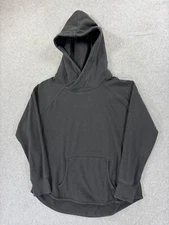 The Normal Brand Cotton Blend Hoodie Sweatshirt (Women's Medium) Gray