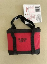 Trader Joe's Micro Tote Bag With Red Grocery Bag Limited Edition NEW