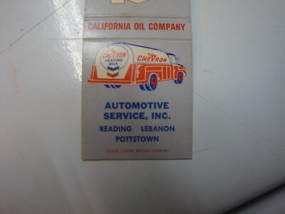Chevron-Auto Service, Inc. California Oil Co.    Matchbook.