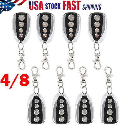 4/8- Remote Control Backup Key Sliding Gate Opener Automatic Operators 433.92MHz