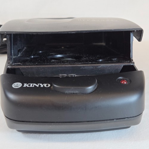 1996 Kinyo schwarz VHS Video Kassettenaufwickler 80K5 funktioniert siehe Video - Bild 10 von 10