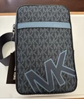 Michael Kors Cooper Medium Signature Logo Crossbody Sling Pack Men Blue New