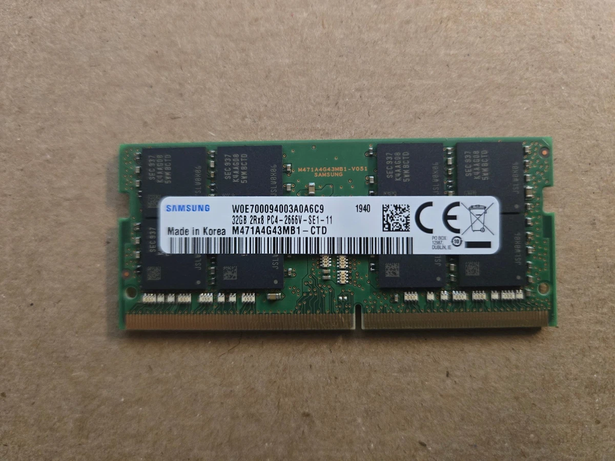 32Go RAM Mémoire Inspur FP5466G2 (DDR4-21300 (PC4-2666