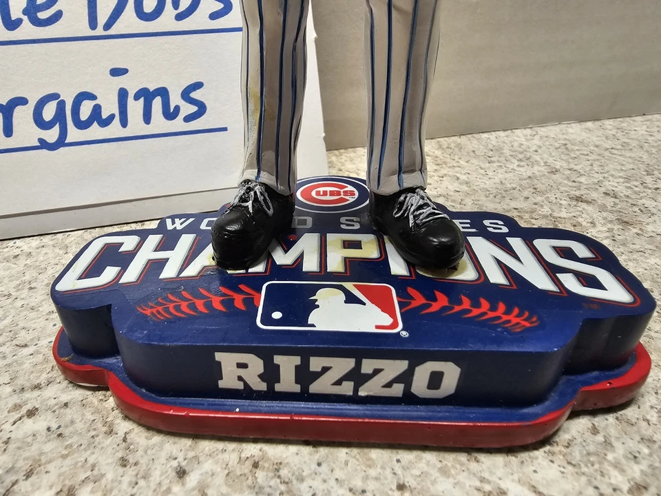 Anthony Rizzo Chicago Cubs MLB 2016 FOCO Bobblehead WS Trophy Foto 3 de 4