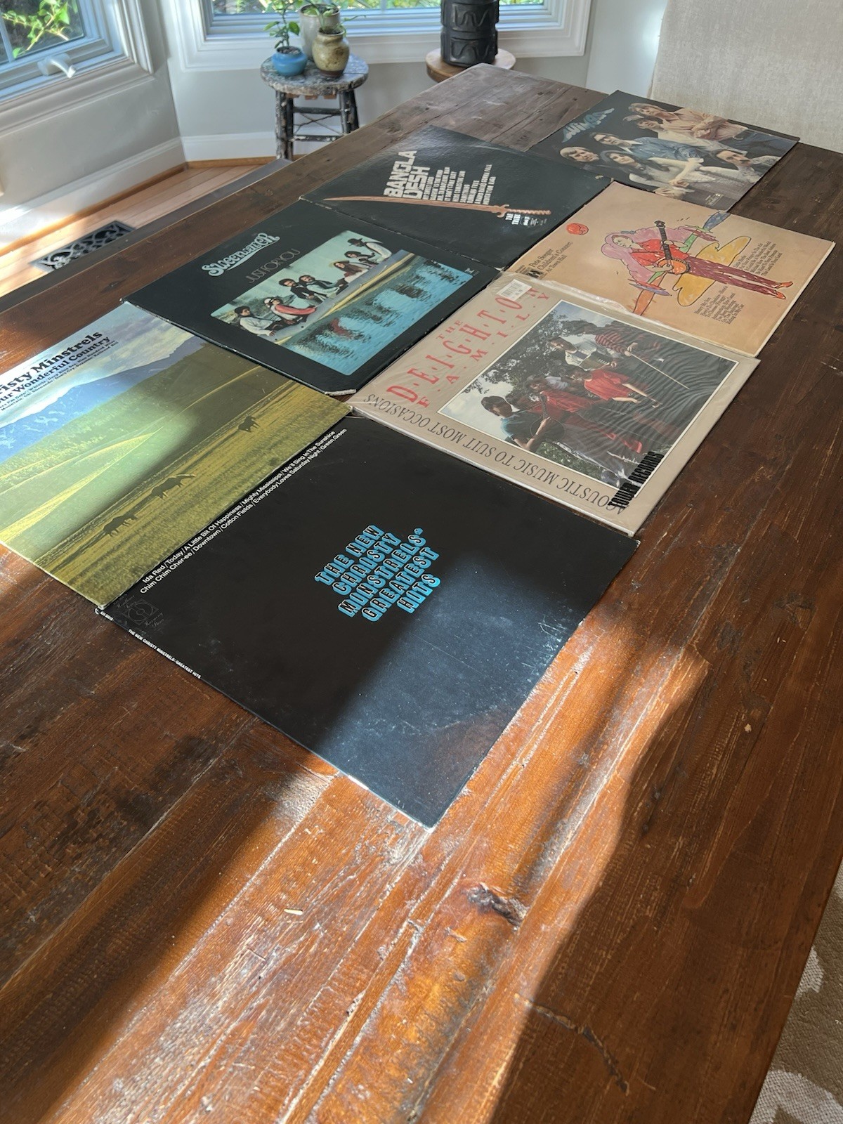 Lot of 7 Folk Vintage Vinyl Records See Photos and Description