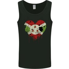 Love Burundi Flagge Burundier Tag Fußball Herren Weste Tanktop