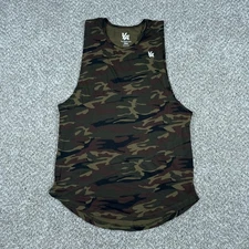 YoungLA Shirt Mens 2XL Green Camo Tank Top Stringer Gym Muscle Cotton Workout